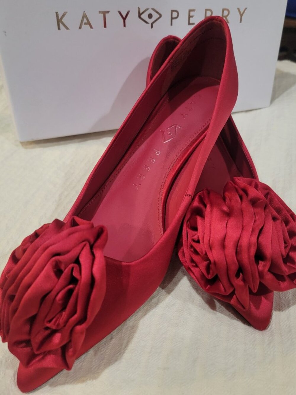 Katy Perry Rese Satin Micro Heel